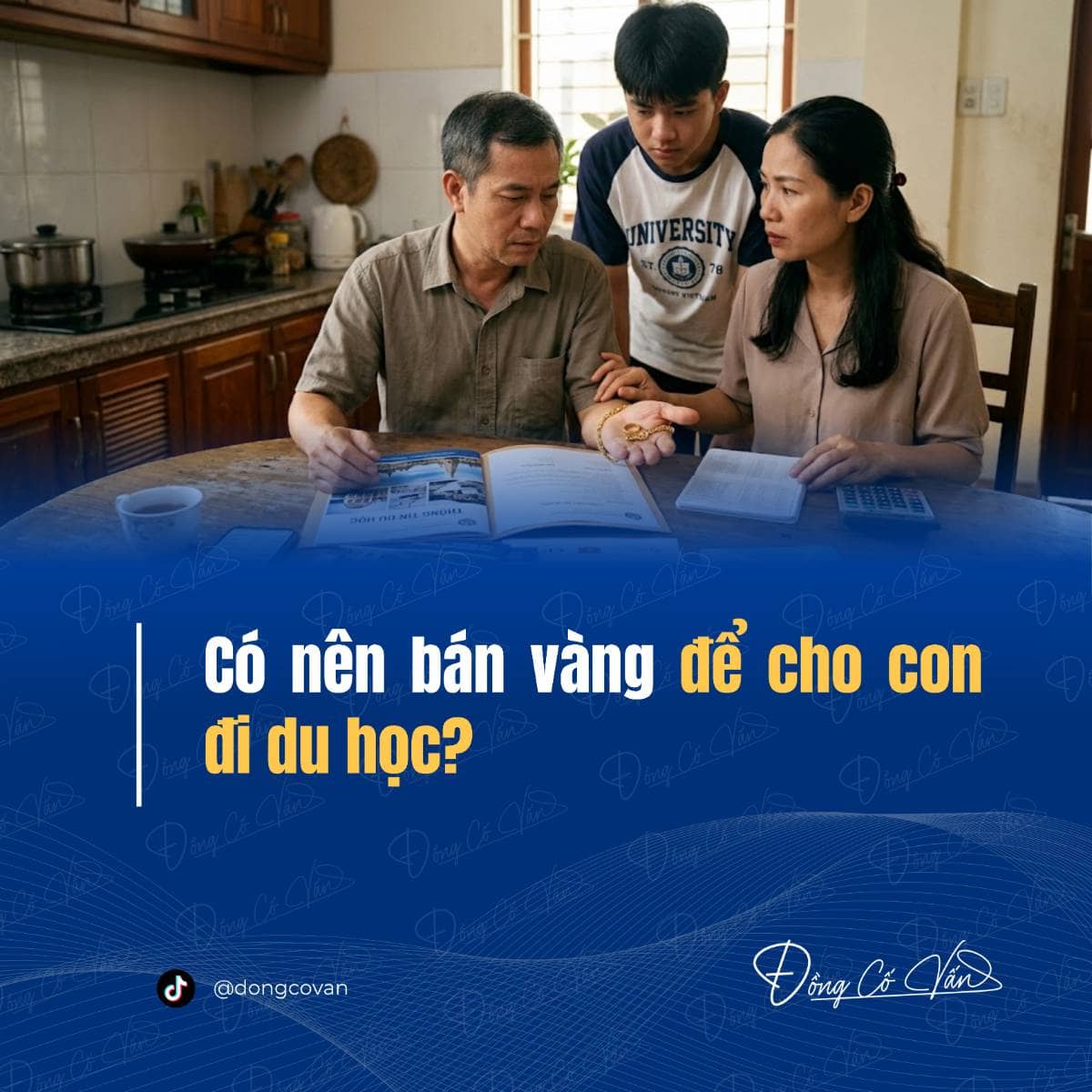 Có nên bán vàng để cho con đi du học?
