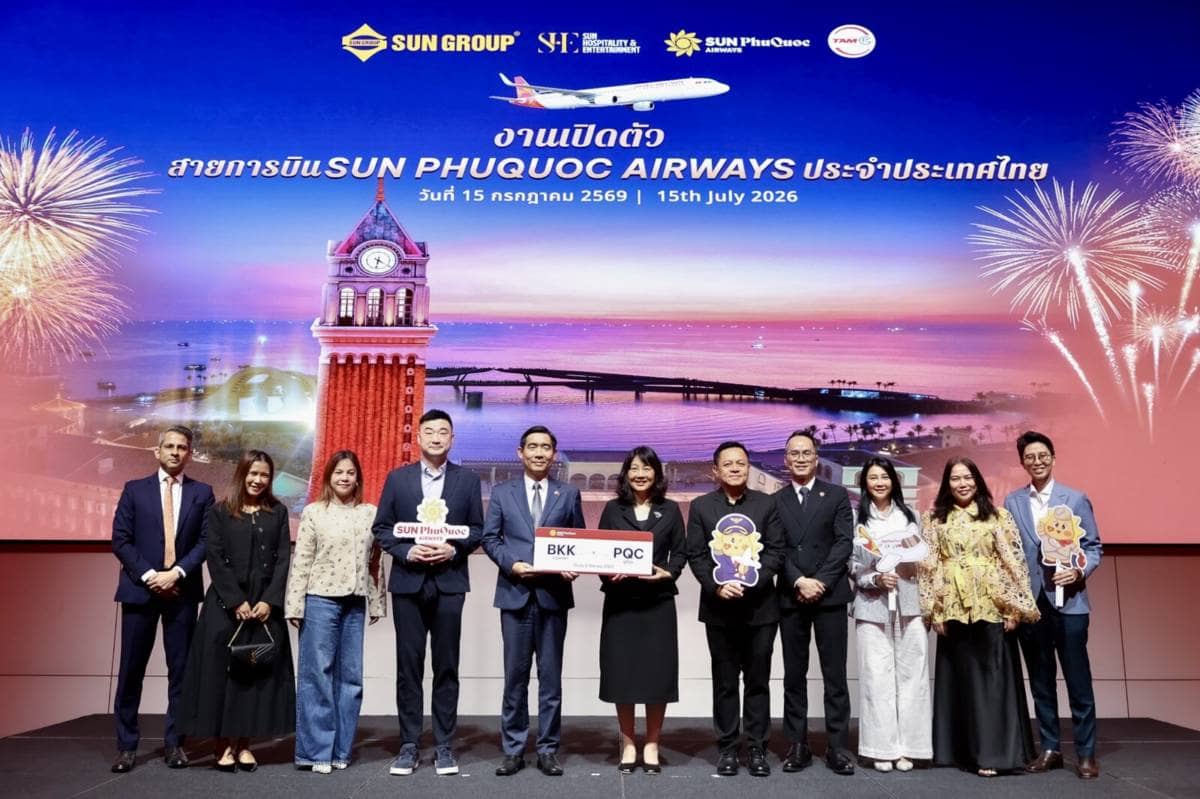 Sun PhuQuoc Airways mở đường bay Bangkok - Phú Quốc, đánh dấu điểm đến quốc tế thứ 6