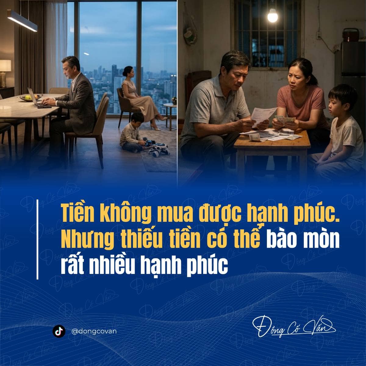 Tiền không mua được hạnh phúc, nhưng thiếu tiền có thể bào mòn rất nhiều hạnh phúc