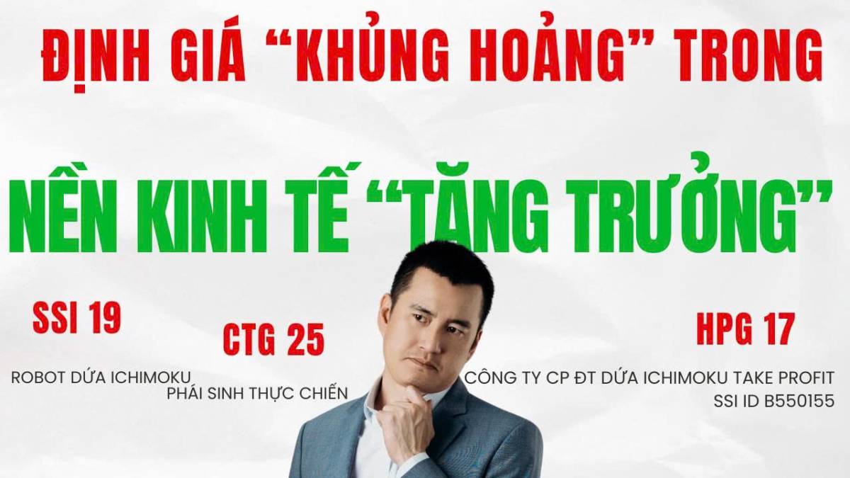 Định giá "khủng hoảng" trong một nền kinh tế "tăng trưởng" tạo ra cơ hội mua lịch sử SSI, HPG, CTG