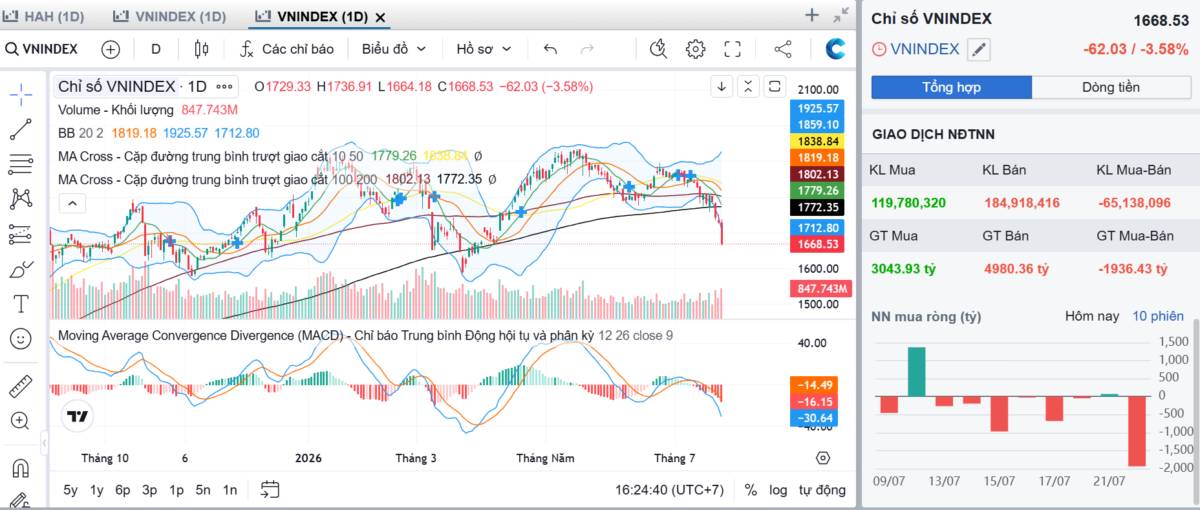 Nhỏ lẻ đã sợ - sóng này midcap xuống với các mức giá sốc ( phần 3)