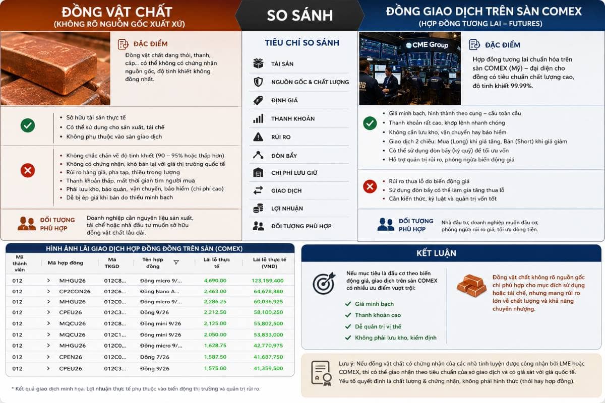 Sự phát triển của Sở Giao dịch Hàng hóa Việt Nam mở ra một kỷ nguyên đầu tư mới cho sản phẩm Đồng..  ...