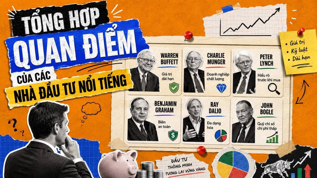 Tổng hợp quan điểm của các nhà đầu tư nổi tiếng nhân lúc thị trường giảm điểm mạnh