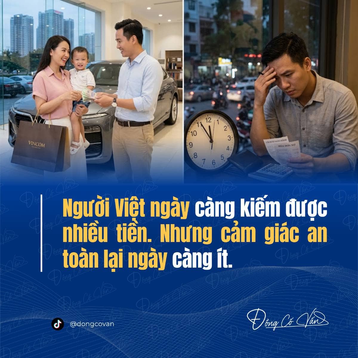 Người Việt ngày càng kiếm được nhiều tiền, nhưng cảm giác an toàn lại ngày càng ít!