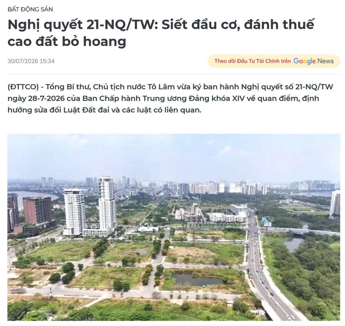 Nghị quyết 21 - chung cư có niên hạn sử dụng... và tương lai ngành bất động sản