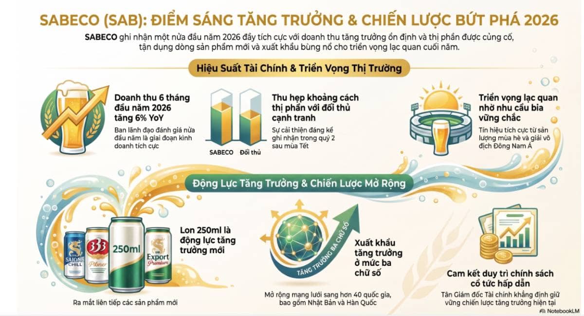 SAB: KQKD quý 2 & 6T 2026 và triển vọng