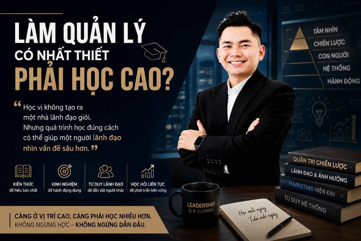 Làm quản lý có nhất thiết phải học cao?