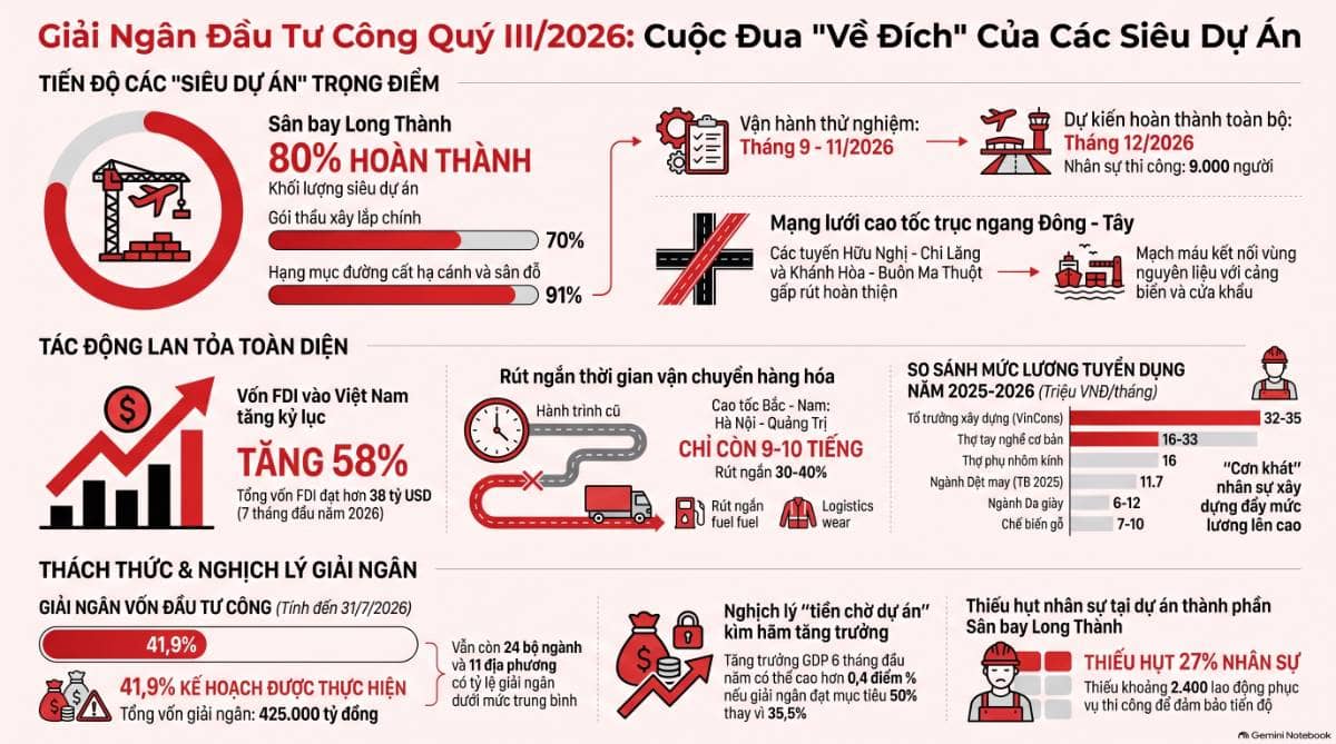 Đầu tư công quý III: “thời điểm vàng” để dòng vốn đi vào kinh tế thực