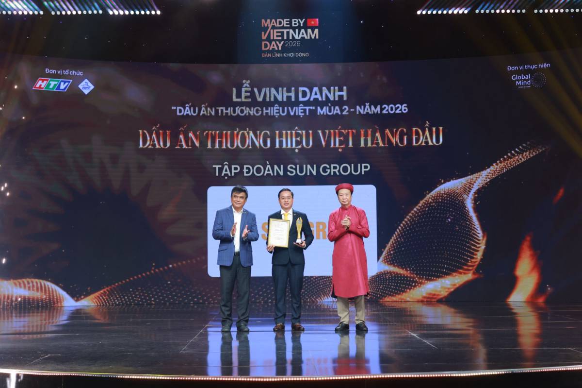 Sun Group được vinh danh "Dấu ấn Thương hiệu Việt hàng đầu"