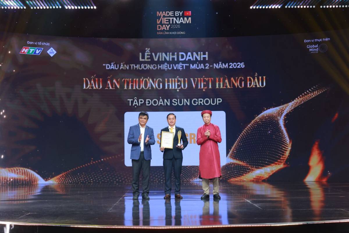 Sun Group được vinh danh "Dấu ấn Thương hiệu Việt hàng đầu"