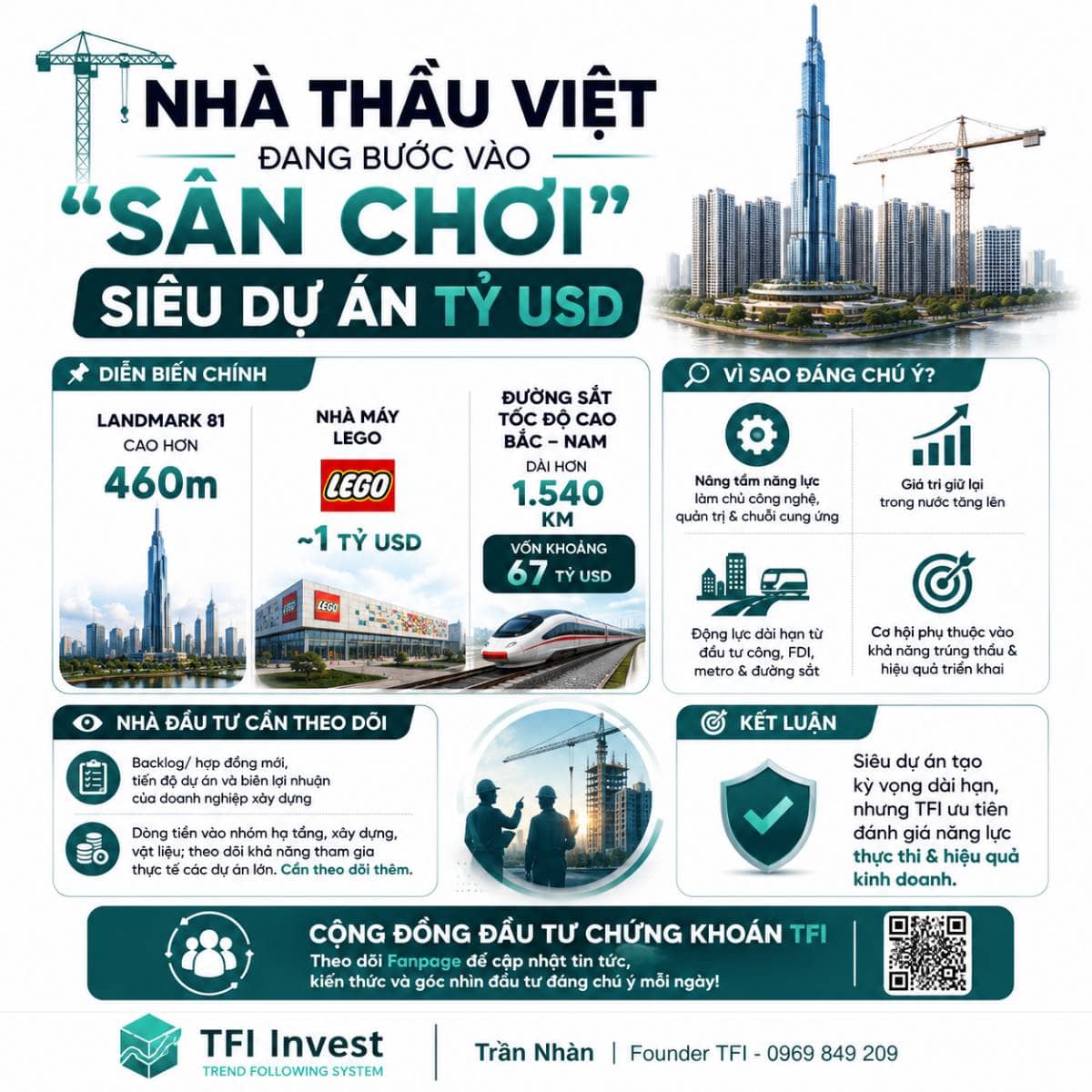 Nhà thầu việt đang bước vào “sân chơi” siêu dự án tỷ USD