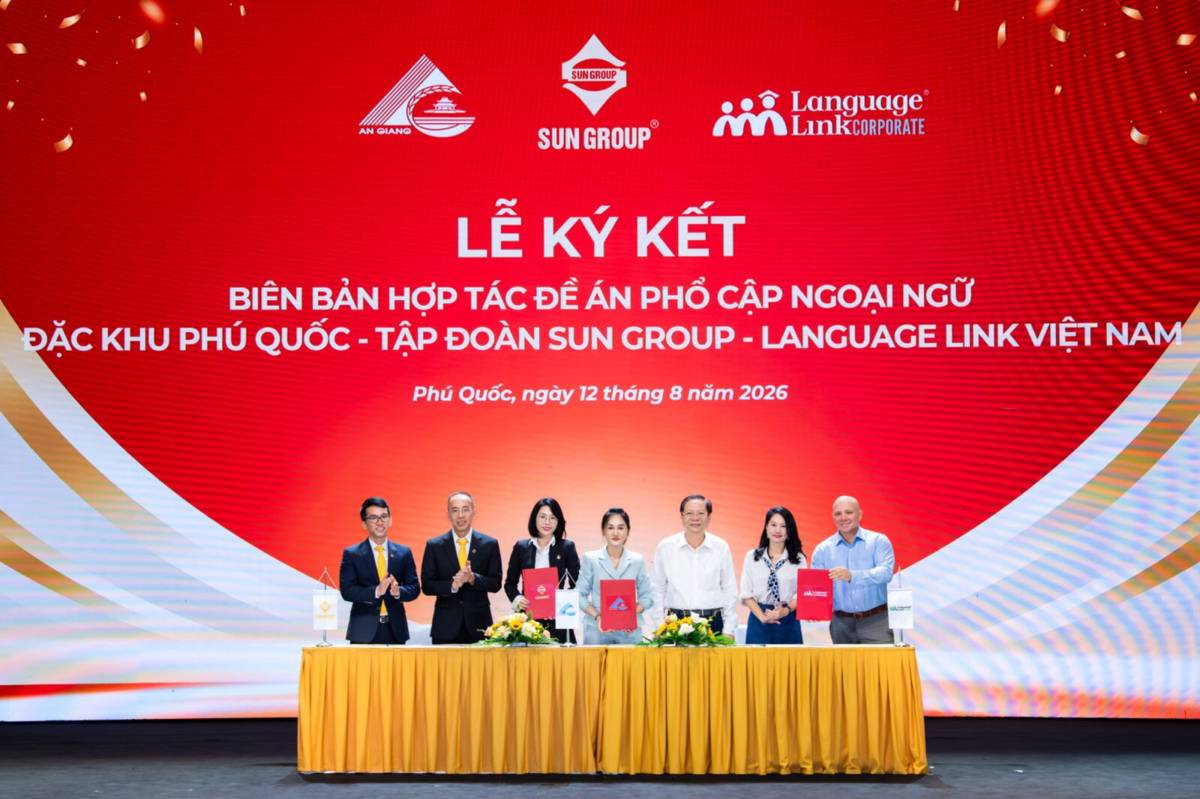 Phú Quốc hợp tác với Sun Group và các đơn vị giáo dục, phổ cập tiếng Anh trước APEC 2027