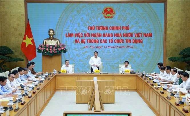 Cập nhật nhanh cuộc họp của thủ tướng với nhnn sáng nay 13/08/2026,trọng tâm yêu cầu và chỉ đạo: