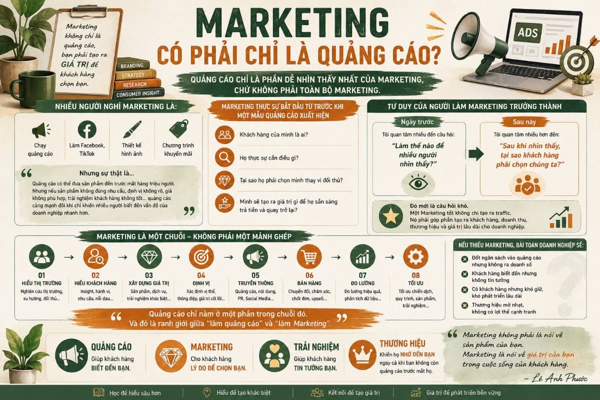 Marketing có phải chỉ là quảng cáo?