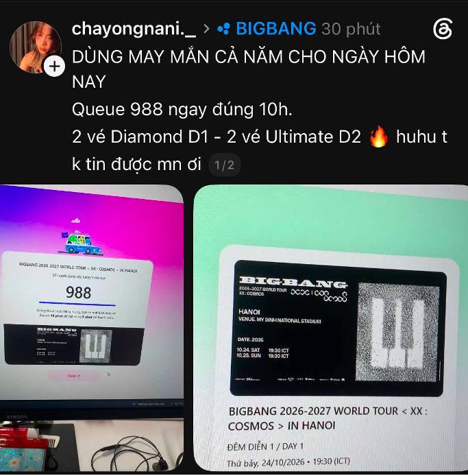 Cuộc chiến săn vé BIGBANG World Tour nóng hơn bao giờ hết: Sold out trong 2 tiếng, fan dồn sự chú ý vào đặc quyền VPBank Mastercard