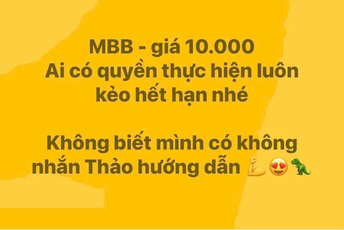 🔥 ACE CÓ QUYỀN MUA MBB NHỚ LÀM NGAY NHÉ!. Quyền mua MBB giá 10.000đ/cp đang có thời hạn, anh/chị đừng  ...