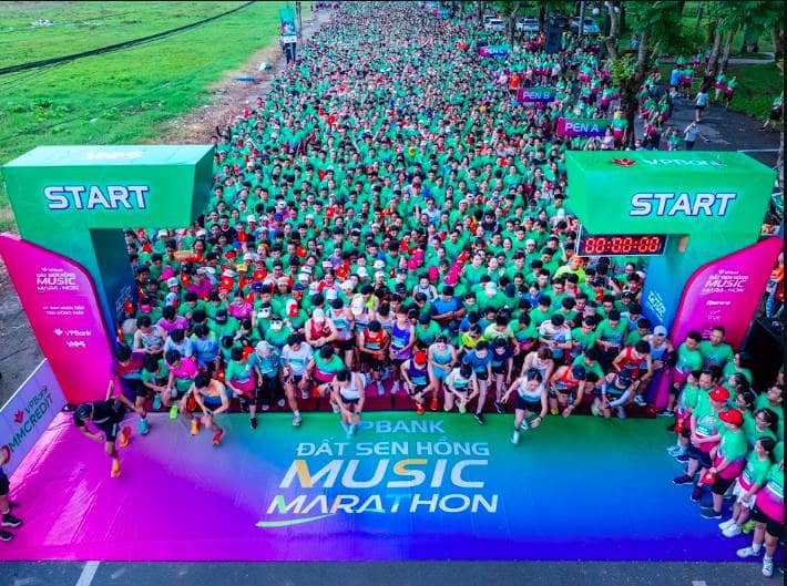 Hàng nghìn runner hẹn nhau về Đồng Tháp khám phá mùa hội VPBank Đất Sen Hồng Music Marathon 2026