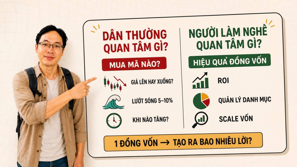 Quan điểm cá nhân: Dân thường quan tâm gì, dân nhà nghề quan tâm gì?