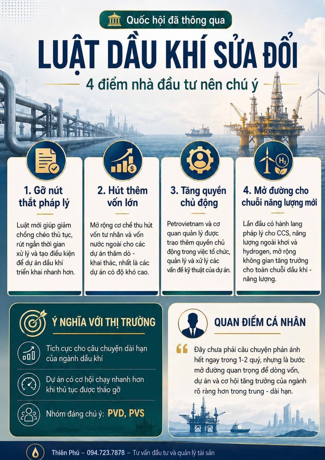 QUỐC HỘI THÔNG QUA LUẬT DẦU KHÍ SỬA ĐỔI – CÓ GÌ ĐÁNG CHÚ Ý?. Trước tiên cần lưu ý Luật mới ra thì không  ...