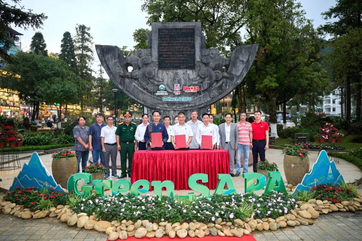 Sun World Fansipan Legend trao tặng Sa Pa hơn 1.200 cây xanh, khởi động chiến dịch “Green Sa Pa”