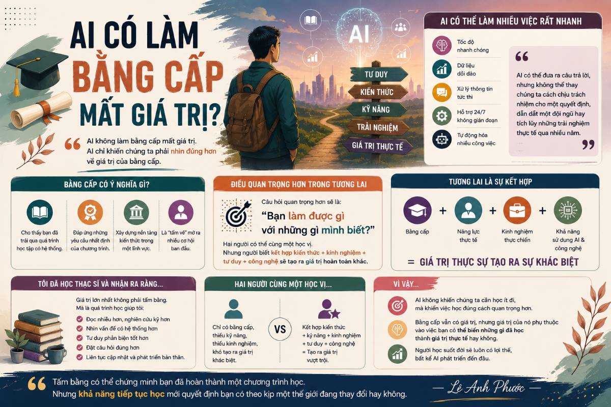 AI có làm bằng cấp mất giá trị?