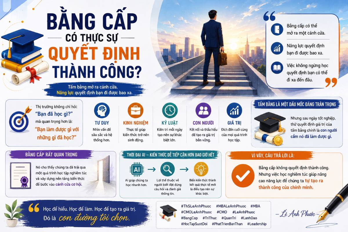 Bằng cấp có thực sự quyết định thành công?