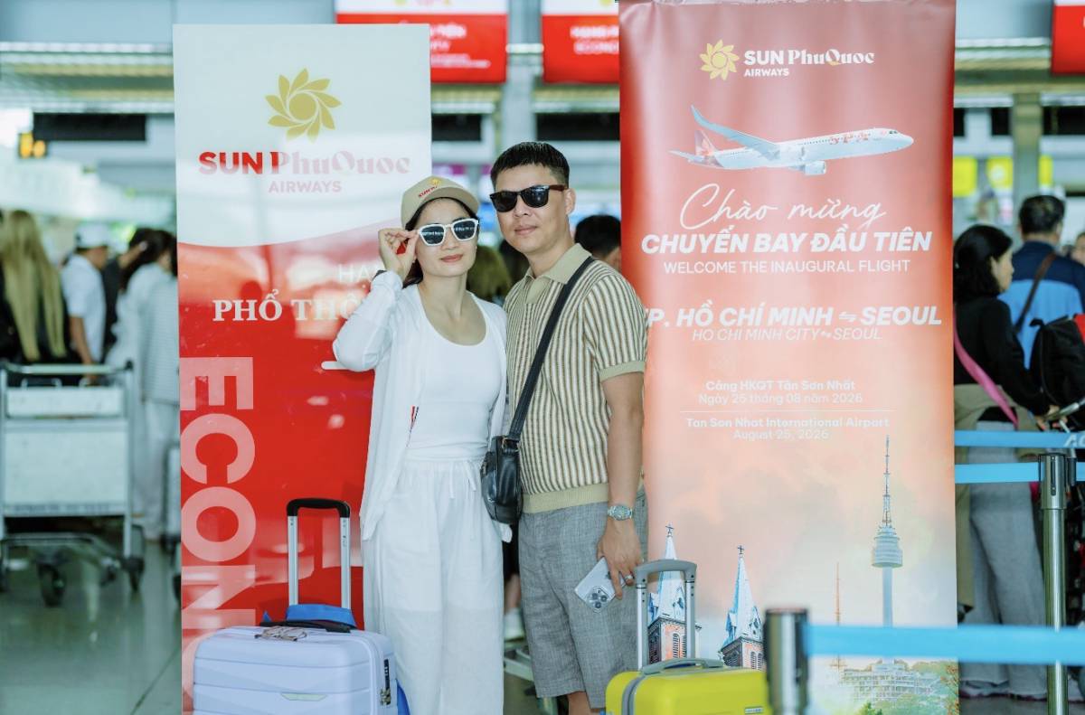 Sun PhuQuoc Airways khai trương hai đường bay thẳng Hà Nội - Seoul và TP.HCM - Seoul