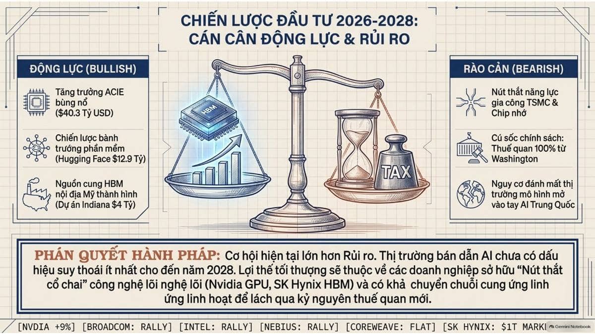 Tóm tắt diễn biến ngành bán dẫn và chuỗi giá trị AI toàn cầu:. Sự bùng nổ của hạ tầng trí tuệ nhân tạo  ...