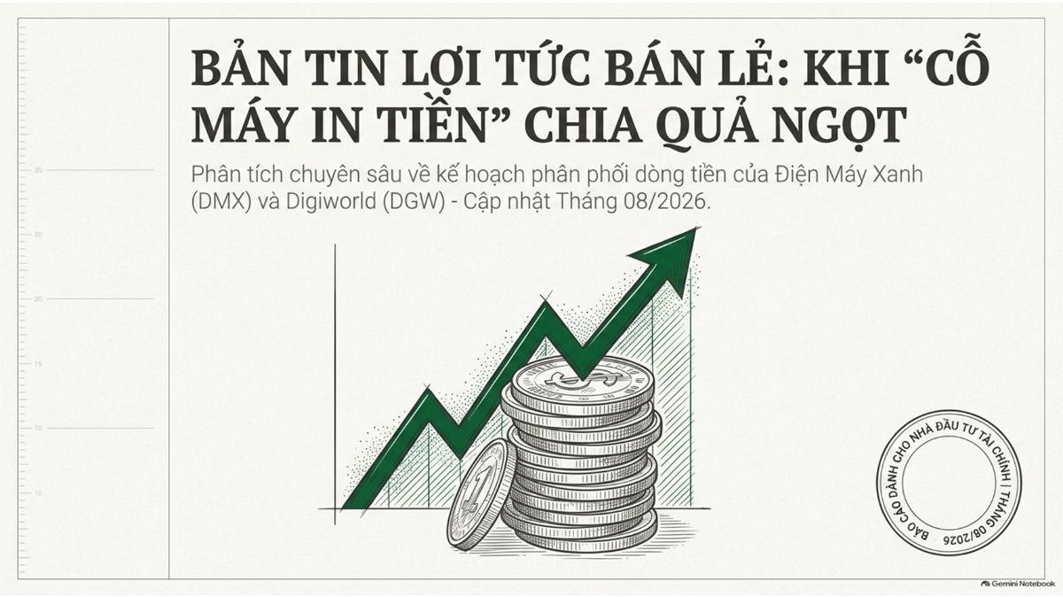 Tóm tắt chuyển động cổ tức ngành bán lẻ công nghệ (DMX & DGW) cuối tháng 08/2026:. ----------. Ngày  ...