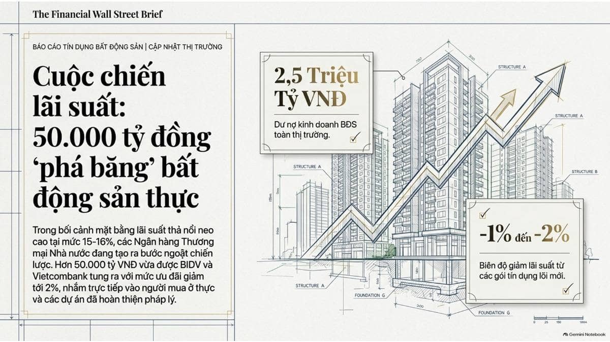 Tóm tắt các gói tín dụng ưu đãi mua nhà từ BIDV và Vietcombank:. Hai ngân hàng thương mại nhà nước lớn  ...