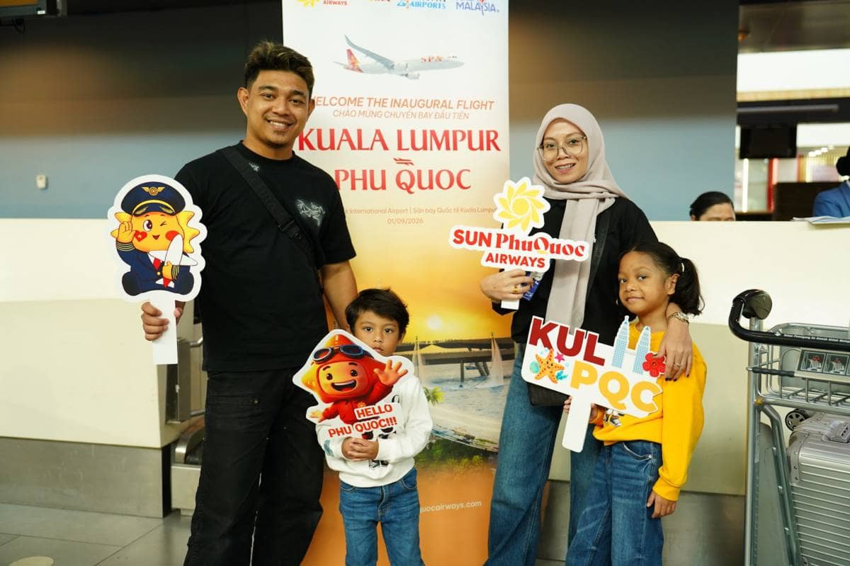 Sun PhuQuoc Airways mở thêm lựa chọn bay full-service giữa Kuala Lumpur và Phú Quốc