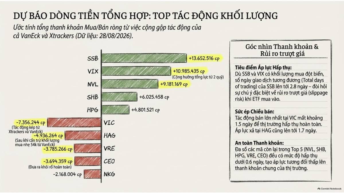 Dự báo thông tin kỳ tái cơ cấu danh mục quý 3/2026 của 2 quỹ ETF ngoại lớn nhất tại thị trường chứng khoán Việt Nam 