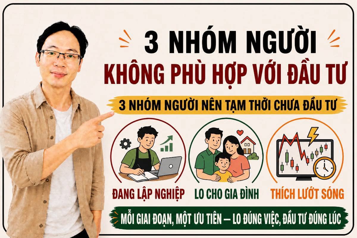Quan điểm cá nhân: đầu tư chứng khoán, vàng, tài sản số không phù hợp với những ai?