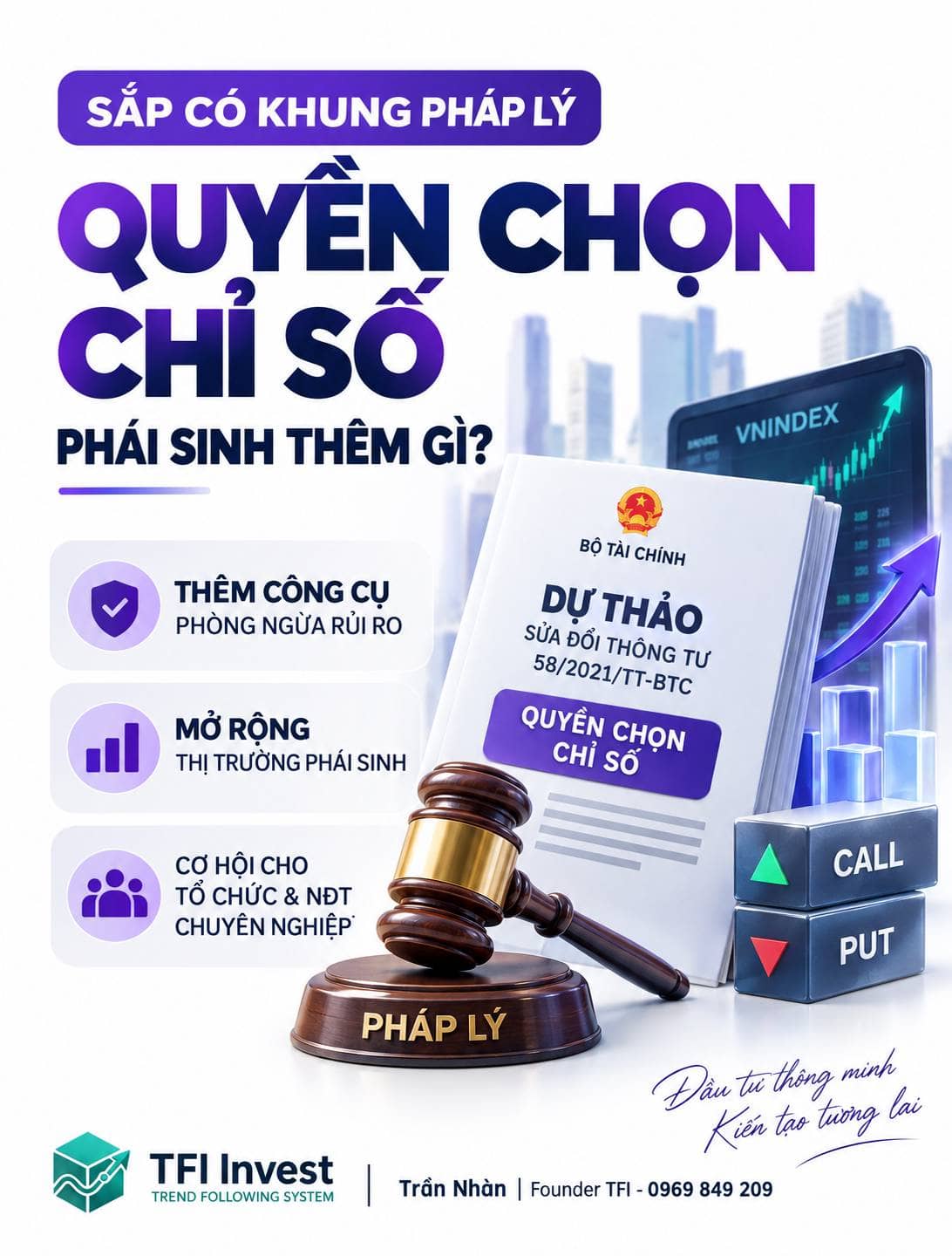 Quyền chọn chỉ số sắp có khung pháp lý: Phái sinh thêm gì?