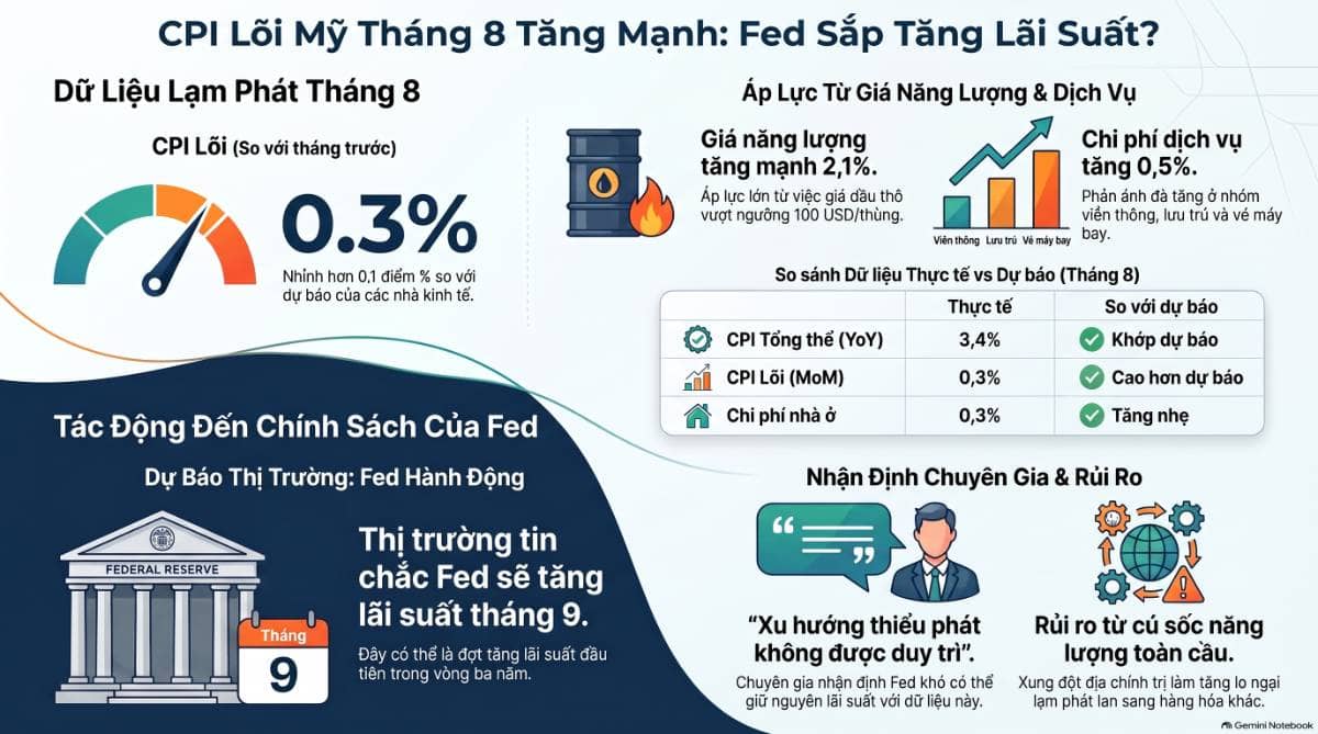 CPI Mỹ tăng nóng: Áp lực Fed tăng lãi suất đang rõ hơn