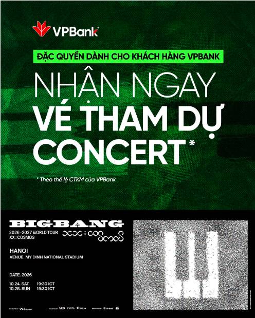Vé BIGBANG đã sold out, V.I.P bất ngờ có thêm cơ hội đến Mỹ Đình