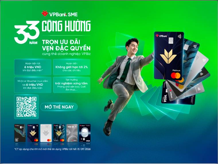 VPBank SME biến chi tiêu doanh nghiệp thành gia tăng quyền lợi 