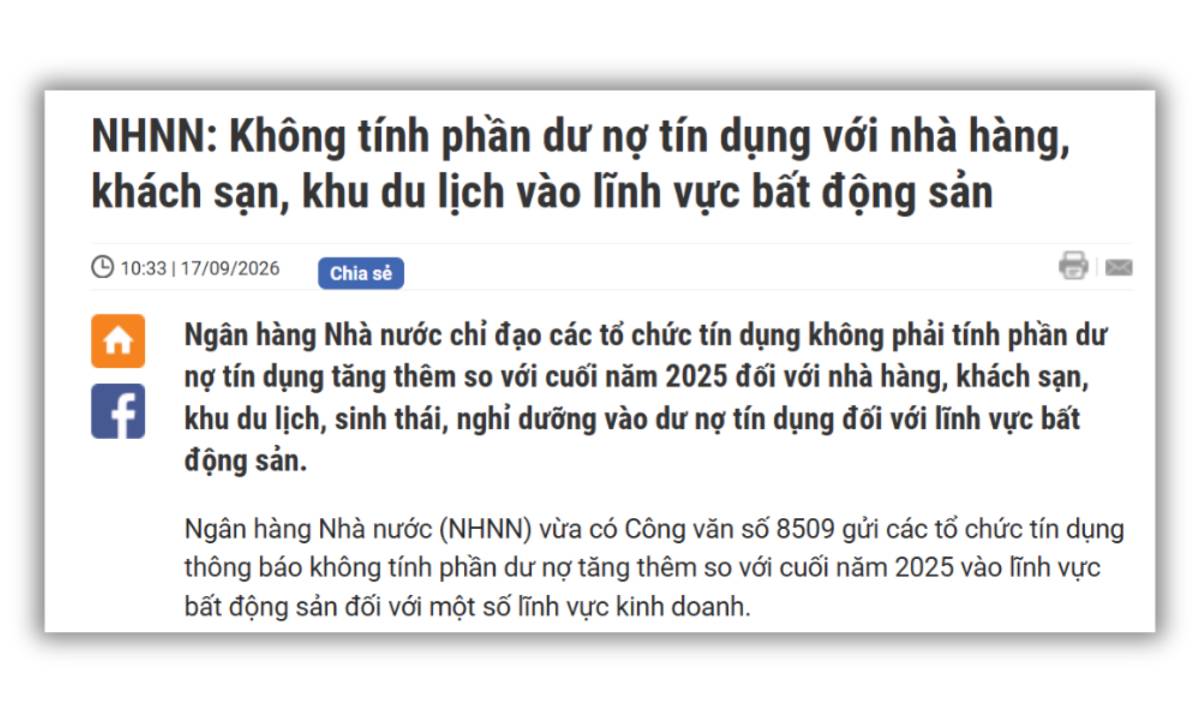 Động thái mới từ ngân hàng nhà nước trong việc nơi room tín dụng!