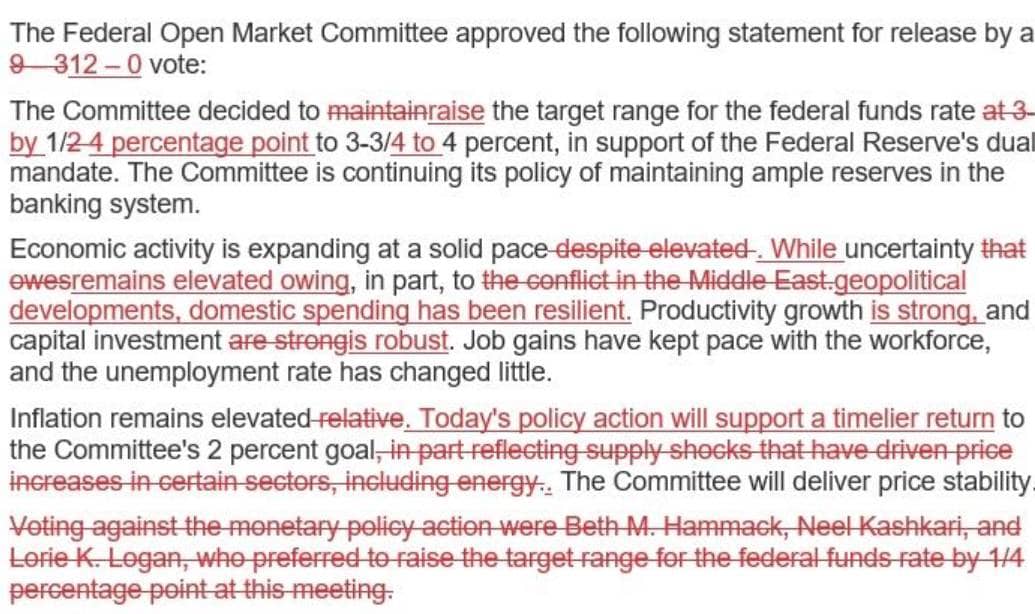 Fed tăng lãi suất lần đầu từ 2023 — "Dot Plot" báo hiệu thêm một lần tăng nữa trong 2026!
