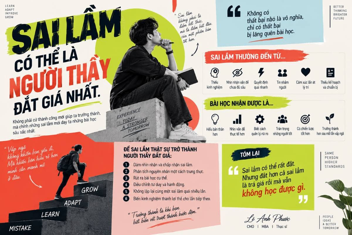 Sai lầm có thể là người thầy đắt giá nhất