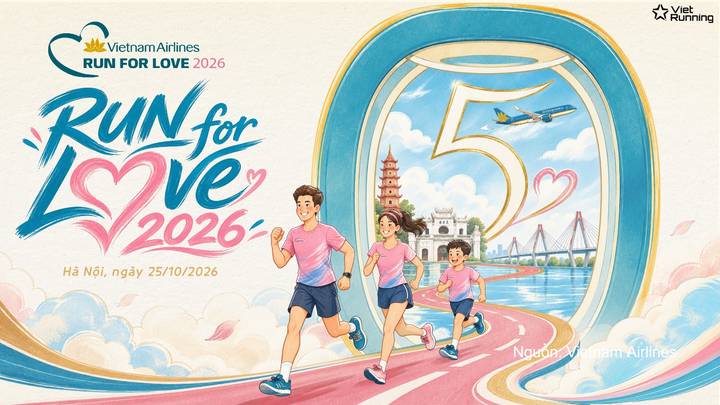 Vietnam Airlines mở đăng ký giải chạy 'Run For Love 2026'