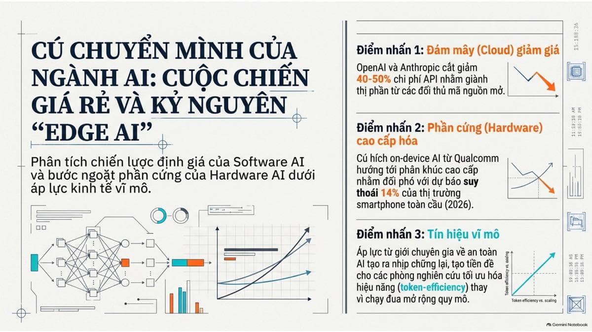 Cú chuyển mình của ngành AI: Cuộc chiến giá rẻ và kỷ nguyên Edge AI