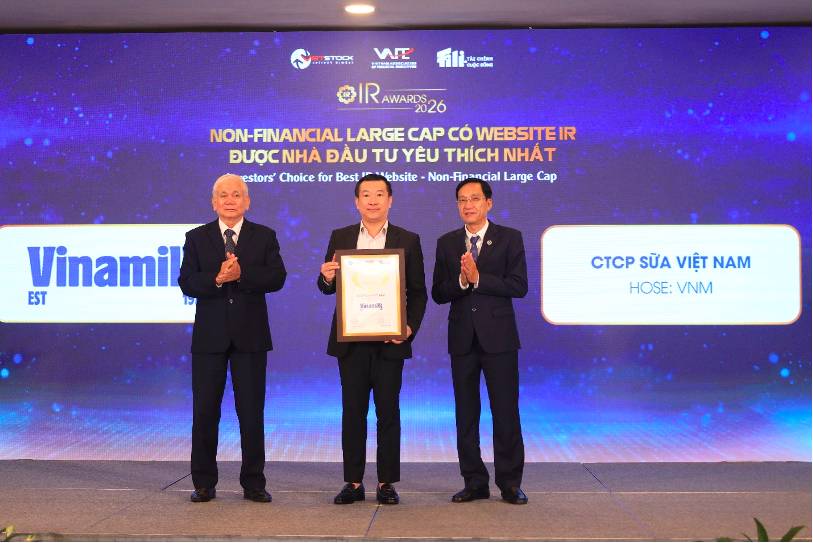 Từ minh bạch đến niềm tin: Vinamilk nhận cú đúp giải thưởng IR Awards 2026 