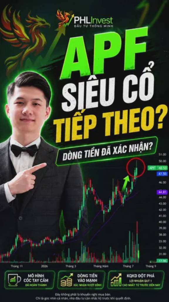 Có những cổ phiếu tăng vì tâm lý. Có những cổ phiếu tăng vì doanh nghiệp. Nhưng hiếm có cổ phiếu hội tụ cả dòng tiền + câu chuyện tăng trưởng cùng một thời điểm. Đó là lý do mình bắt đầu theo dõi APF.