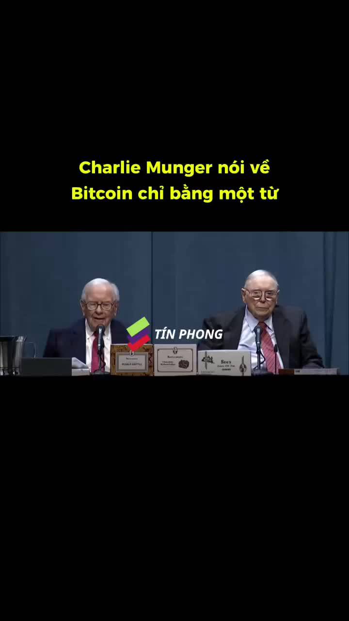 Charlie Munger nói về Bitcoin chỉ với một từ "Không!"