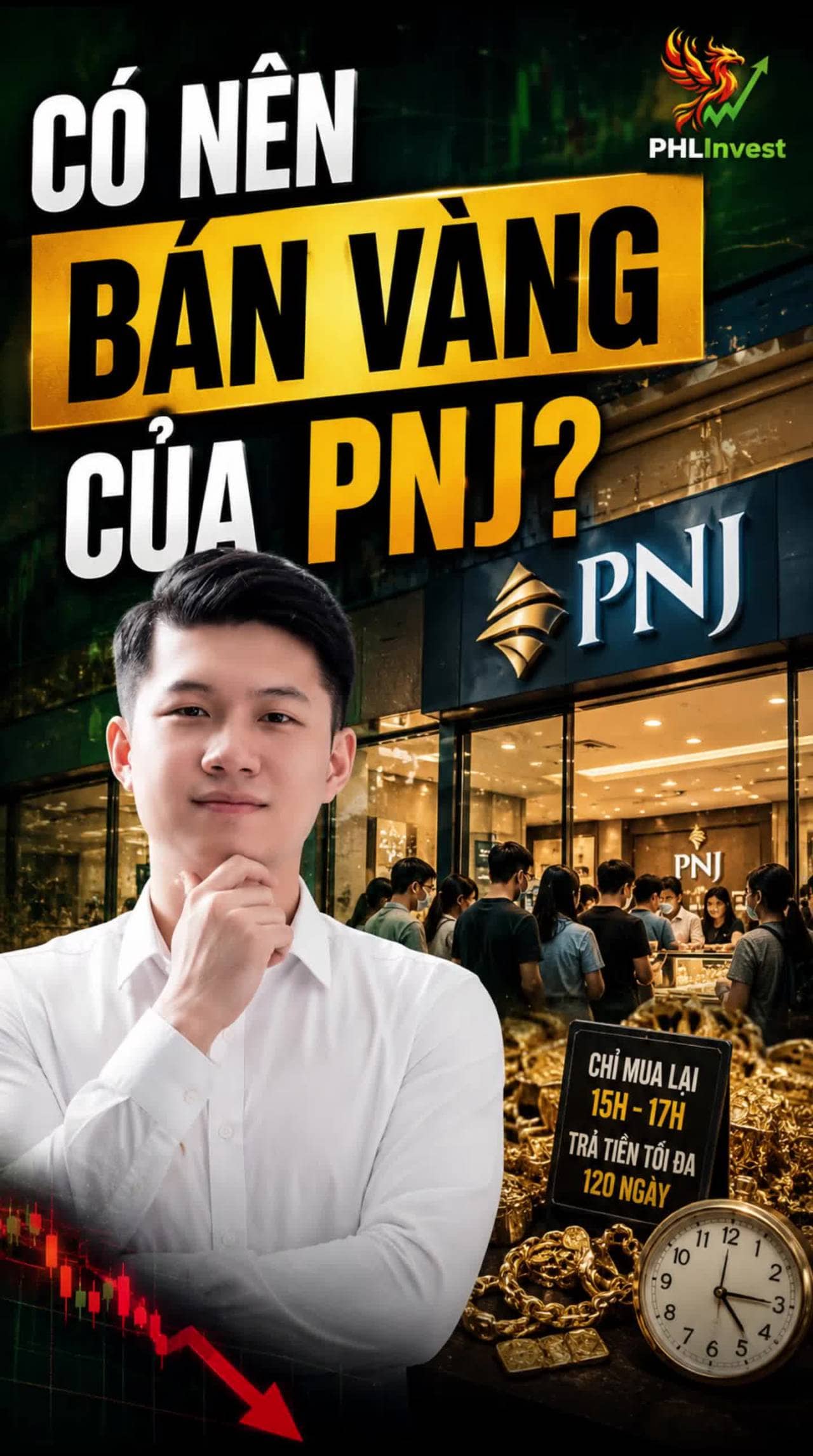 PNJ giới hạn giờ mua lại vàng và có thể trả tiền tối đa trong 120 ngày