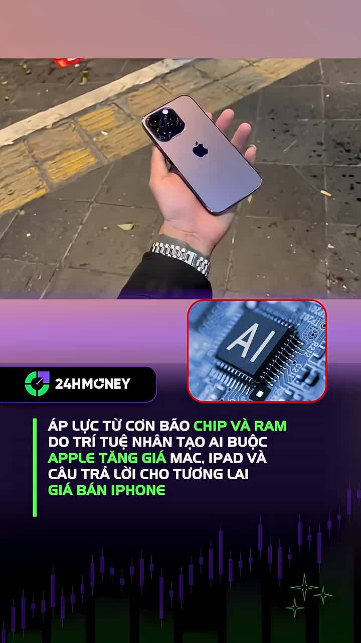 Apple giữ giá iPhone giữa cơn bão tăng giá linh kiện AI do đâu
