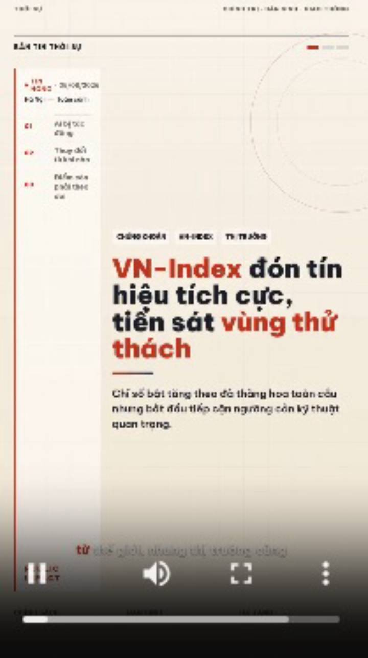 VN-Index tiến sát vùng thử thách