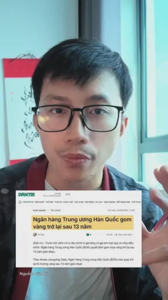 Vì sao Hàn Quốc bỗng nhiên gom vàng trở lại sau cả thập kỷ?