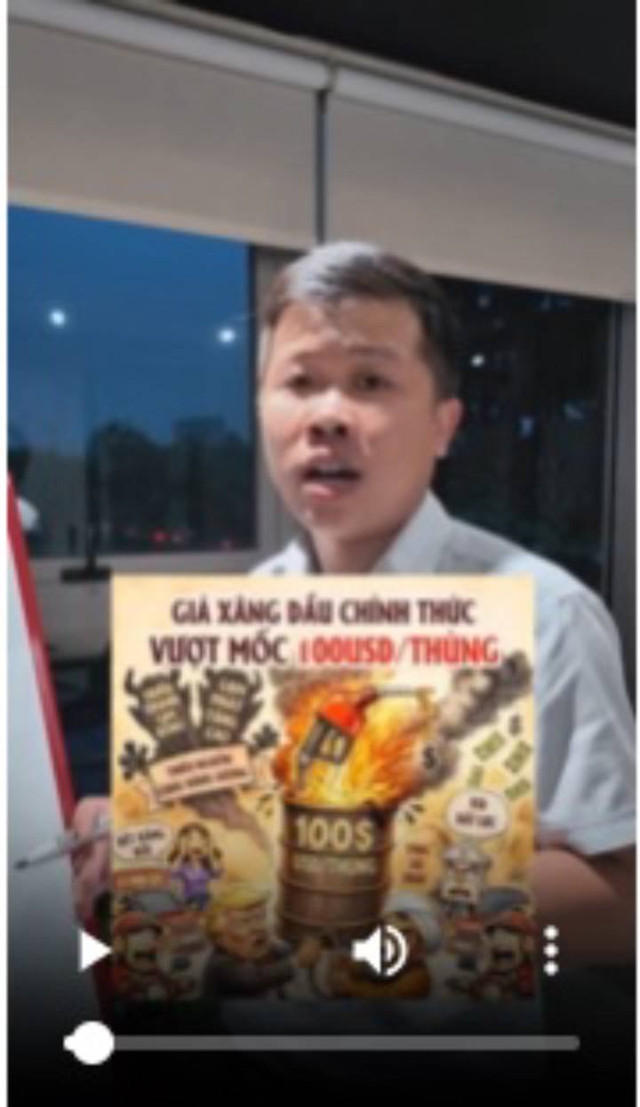 Dầu vượt 100 đô. Theo nghiên cứu của Bộ Tài chính, chỉ cần lên 105 đô là lạm phát Việt Nam vượt 5%.